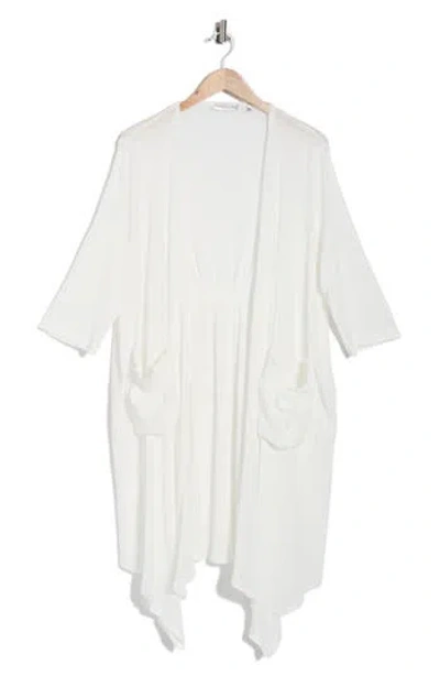 Patrizia Luca Pocket Duster In White