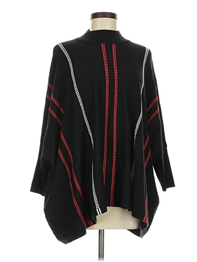 Pre-owned Patrizia Luca Poncho In Black