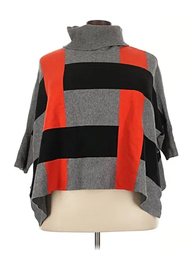 Pre-owned Patrizia Luca Poncho In Gray