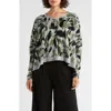 Patrizia Luca Print Boxy Top In Green