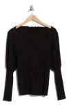 Patrizia Luca Puff Sleeve Sweater In Black