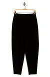 Patrizia Luca Pull-on Tapered Leg Pants In Black