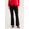 Patrizia Luca Ribbed Pull-on Sweater Pants In Black