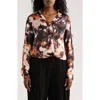 Patrizia Luca Ruched Front Top In Multi