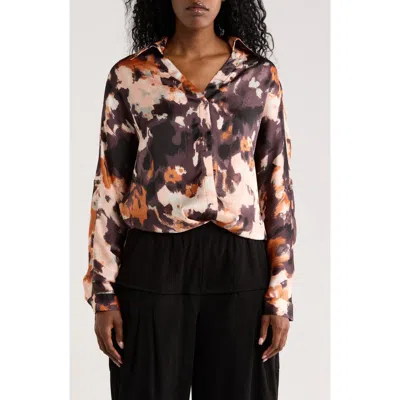 Patrizia Luca Ruched Front Top In Multi