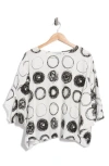 Patrizia Luca Scribble Dot Top In White