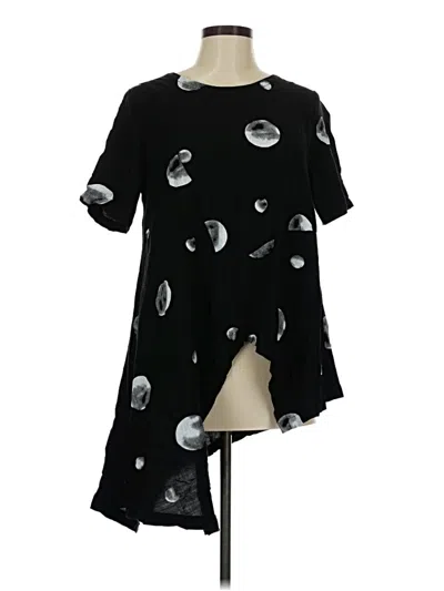 Pre-owned Patrizia Luca Short Sleeve Blouse In Black