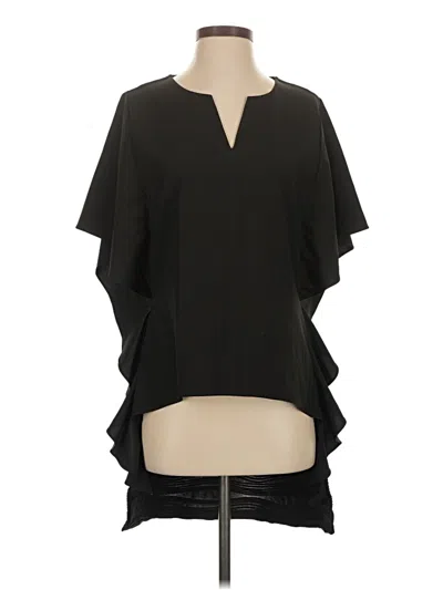 Pre-owned Patrizia Luca Short Sleeve Blouse In Black