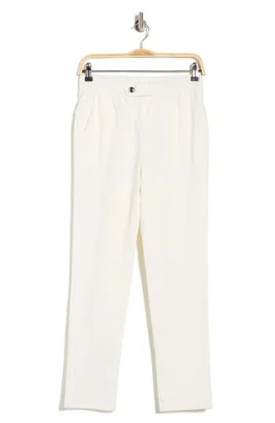 Patrizia Luca Side Button Capri Pants In Neutral