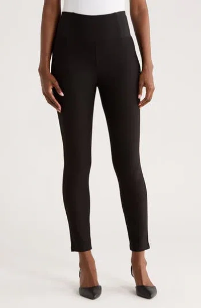 Patrizia Luca Side Elastic Leggings In Black