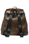 Patrizia Luca Slanted Triangle Backpack In Matte Bronze