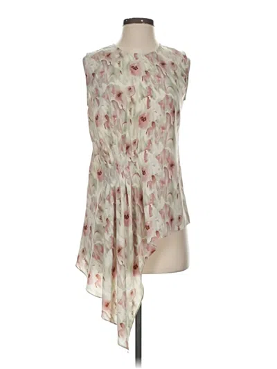 Pre-owned Patrizia Luca Sleeveless Blouse In White