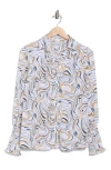 Patrizia Luca Smocked Cuff Button-up Top In White