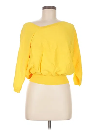Pre-owned Patrizia Luca Sweatshirt In Yellow