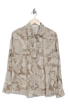 Patrizia Luca Swirl Print Button-down Shirt In Grey