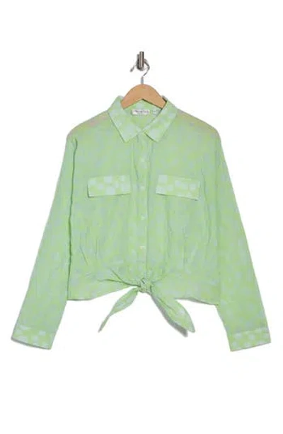 Patrizia Luca Tie Hem Button Front Shirt