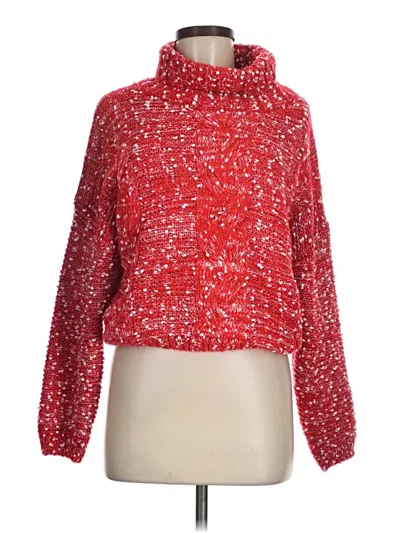 Pre-owned Patrizia Luca Turtleneck Sweater In Red