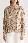 Patrizia Luca Twist Hem Top In Beige