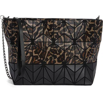 Patrizia Luca Two-tone Mosaic Clutch In Brown