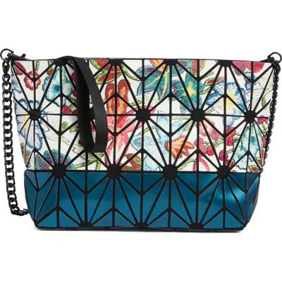 Patrizia Luca Two-tone Mosaic Clutch In White