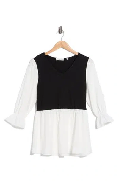 Patrizia Luca Twofer Top In Black
