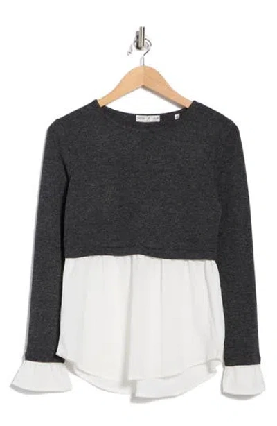 Patrizia Luca Twofer Top In Black