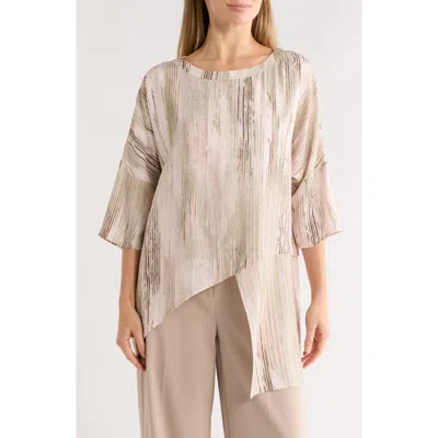 Patrizia Luca Uneven Hem Tunic Shirt In Pink