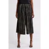 Patrizia Luca Wide Leg Crop Pants In Black