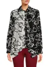 Patrizia Luca Oversize Colorblock Button-up Shirt In Black