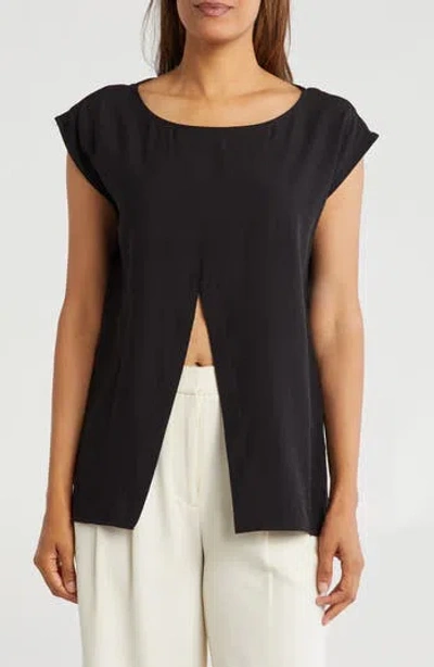 Patrizia Luca Wrap Top In Black