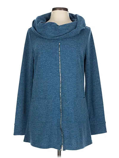 Pre-owned Patrizia Luca Zip Up Hoodie In Blue