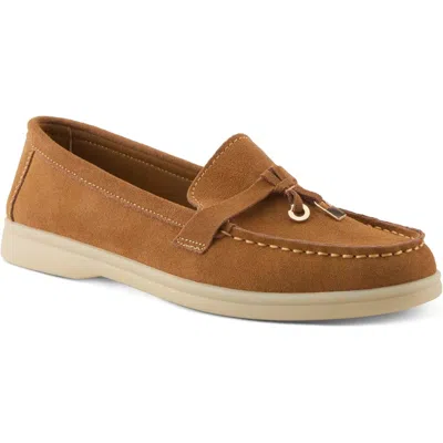 Patrizia Men's  Ismene Loafers Brown Suede Moc Toe Slip On Shoes Hawk636