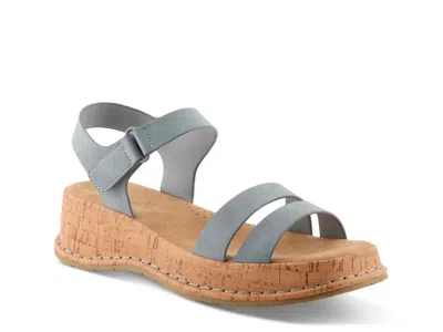 Patrizia Moniece Wedge Sandal In Blue