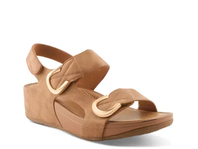 Patrizia Ocean Way Lux Wedge Sandal In Brown