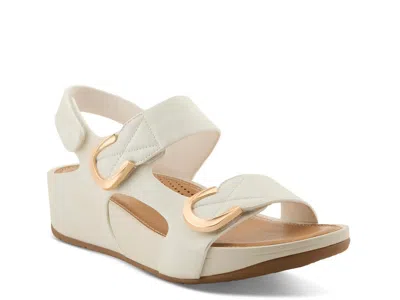 Patrizia Ocean Way Lux Wedge Sandal In White