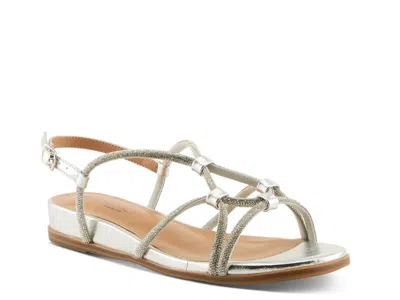 Patrizia Paneer Wedge Sandal In Silver