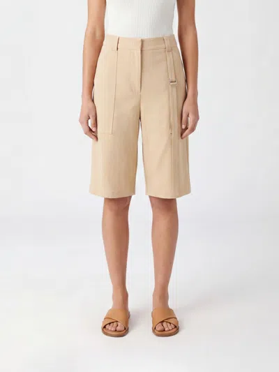 Patrizia Pepe Shorts Woman Color Sand In Brown