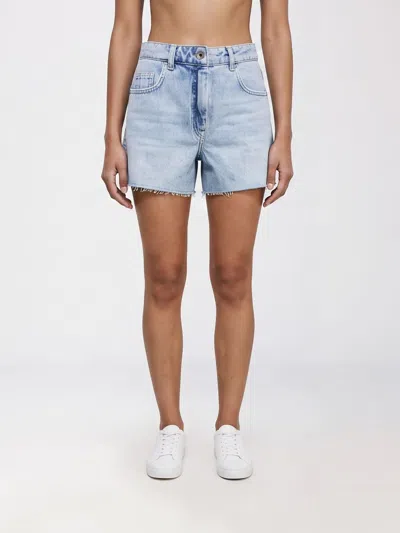 Patrizia Pepe Shorts Woman Color Denim In Blue