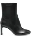 Patrizia Pepe 80mm Leather Boots In Black