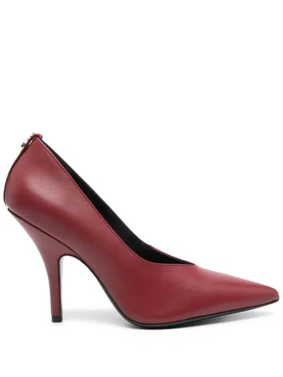 Patrizia Pepe 80mm Leather Pumps In Rot