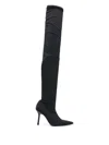 Patrizia Pepe 85mm Stretch Heeled Boots In Black