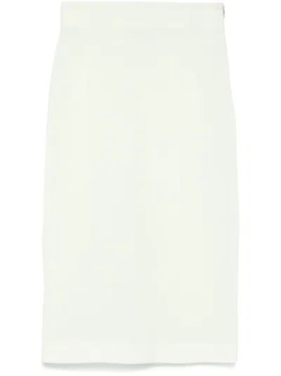 Patrizia Pepe Organza Midi Skirt In 绿色