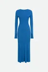 Patrizia Pepe Abito Blu Biker In As Shown In The Picture