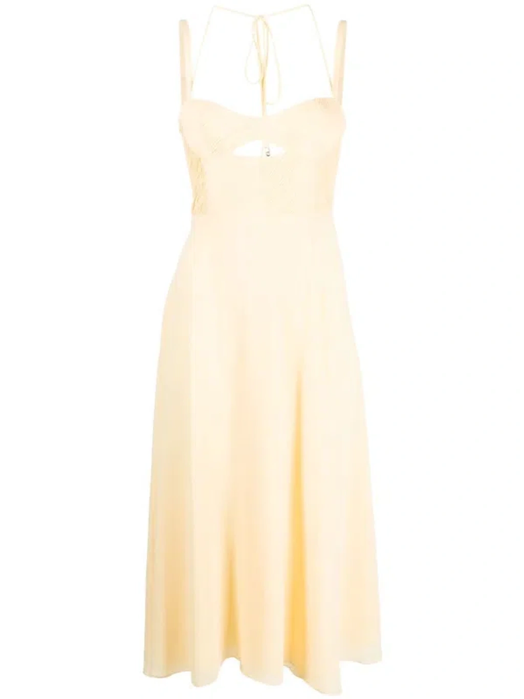 Patrizia Pepe Abito Bustier Morbido Dress In Gelb | ModeSens