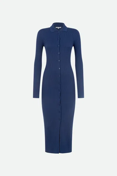 Patrizia Pepe Abito Camicia Blu In As Shown In The Picture
