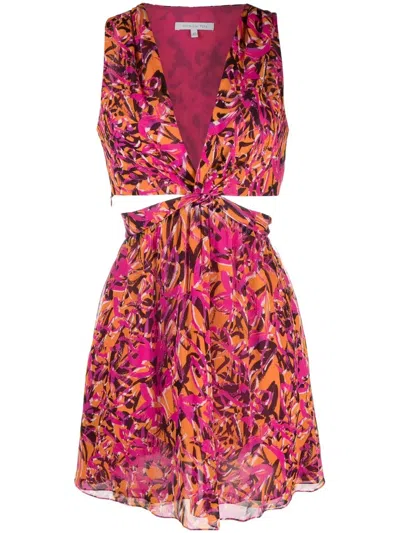 Patrizia Pepe Abito Cut-out In Vita Dress In Rosa