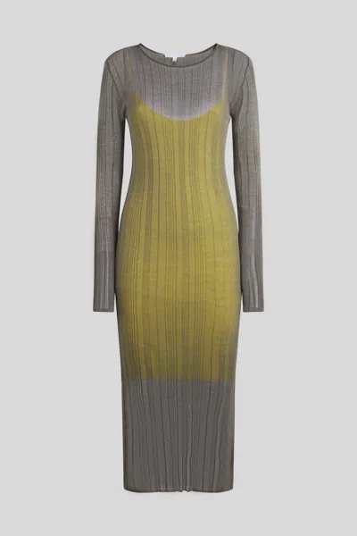 Patrizia Pepe Abito Longuette Gray Citrus In Grigio