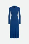 Patrizia Pepe Abito Lungo Blu In As Shown In The Picture