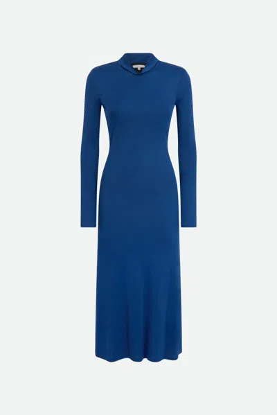 Patrizia Pepe Abito Lungo Blu In As Shown In The Picture