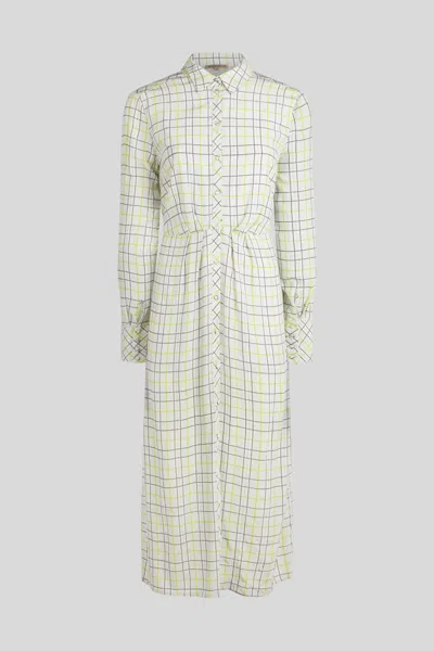 Patrizia Pepe Abito Midi Check In Multicolore